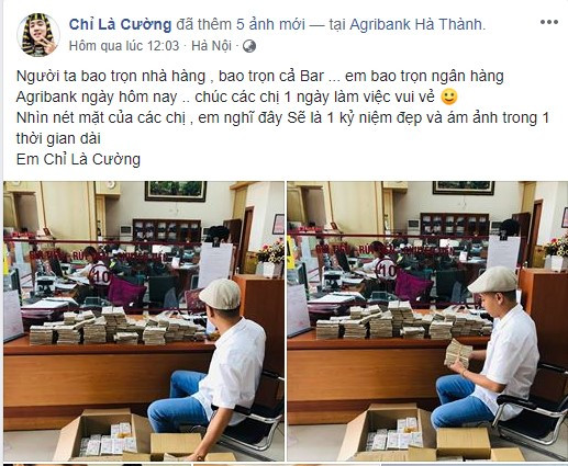 Trước khi chơi trội với việc đem 200 triệu đồng toàn 2.000 đồng đi gửi ngân hàng thì anh chàng này cũng thu hút được rất nhiều người với những tấm hình cá nhân khá nghệ thuật.