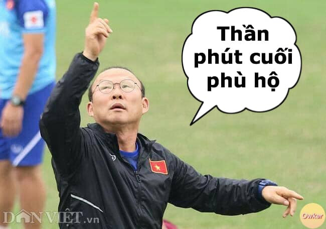 Sau khi thoát nạn thành công, HLV đội tuyển U23 Việt Nam - Park Hang-seo đã có lời cảm ơn ông thần phút cuối phù hộ.