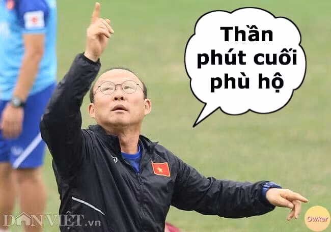 Sau khi thoát nạn thành công, HLV đội tuyển U23 Việt Nam - Park Hang-seo đã có lời cảm ơn ông thần phút cuối phù hộ.