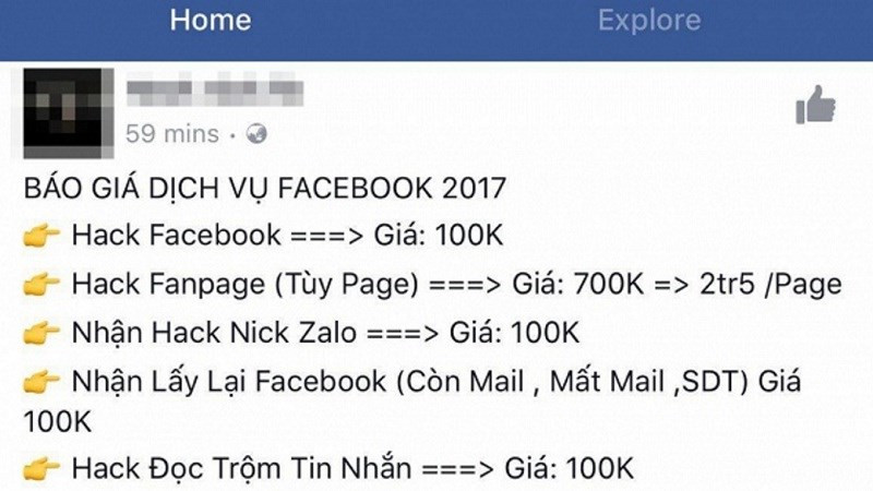 Đứng trước vấn nạn hack Facebook, nhiều dân mạng đã bày cách cho nhau để có một lớp bảo mật an toàn cho trang cá nhân của mình như đặt thêm các kí tự hay đổi pass mỗi khi đăng nhập vào Facebook trên một thiết bị lạ.