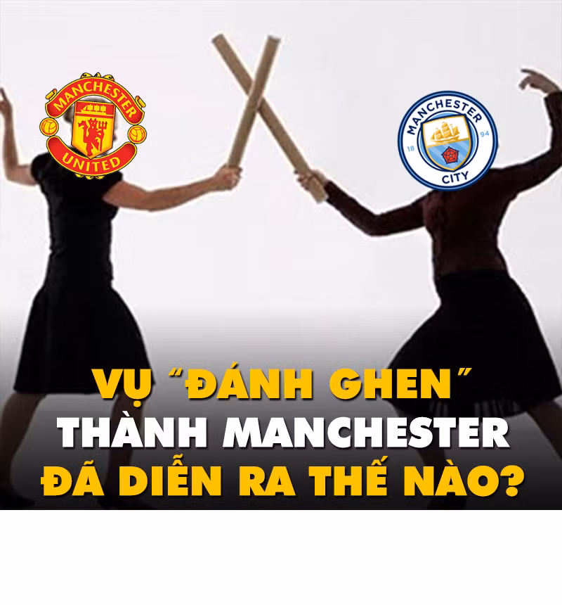 Sau trận derby thành Manchester giữa M.U và Man City, báo chí Anh cũng như thế giới đưa tin về vụ ẩu đả giữa các cầu thủ trong đường hầm và đó cũng là chủ đề được dân mạng đưa vào bộ ảnh chế bóng đá có tên "Toàn cảnh cuộc đánh ghen thành Manchester".
