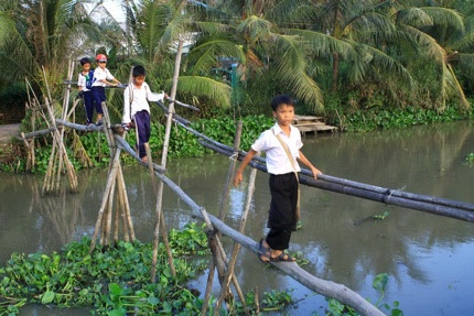 Nó thân thuộc với người dân miền Tây khi nối đôi bờ.