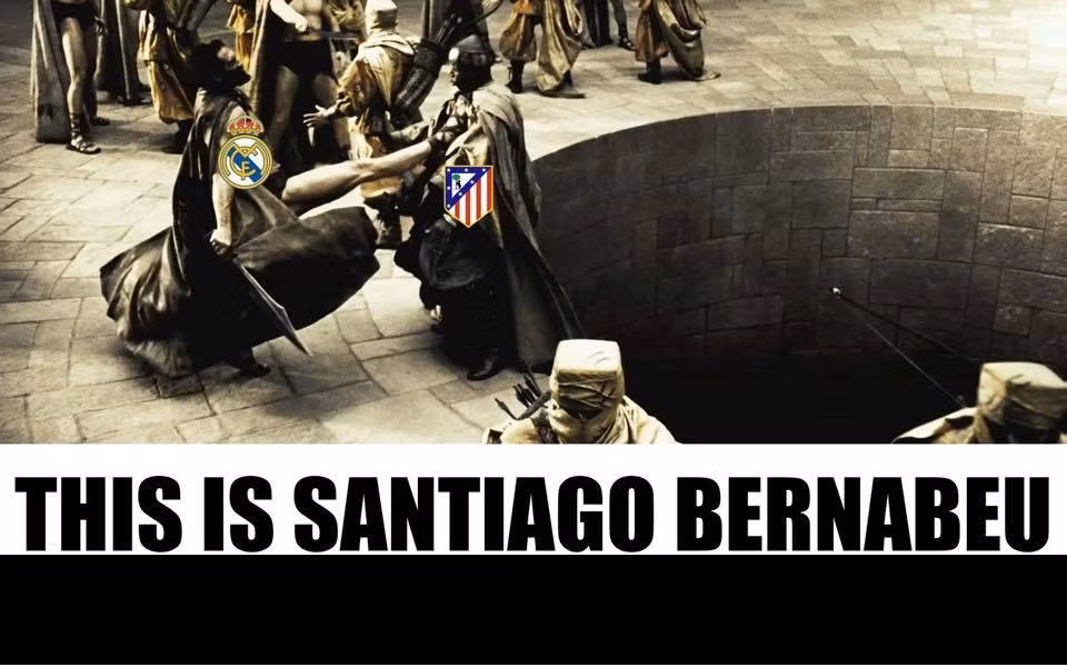 Cư dân mạng chế cuộc chiến giữa Real Madrid và Atletico Madrid giống phim 300.