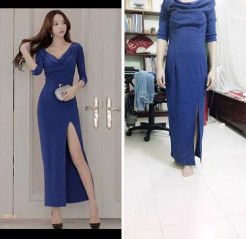 Theo chủ nhân, đây không phải là một vụ bóc phốt thảm họa mua hàng online bởi bộ vest trắng kia y hệt như ảnh mẫu. Tuy nhiên, mất tiền mua đồ nhưng chẳng thể mua được dáng như người mẫu.