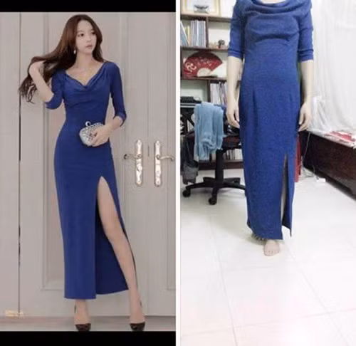 Theo chủ nhân, đây không phải là một vụ bóc phốt thảm họa mua hàng online bởi bộ vest trắng kia y hệt như ảnh mẫu. Tuy nhiên, mất tiền mua đồ nhưng chẳng thể mua được dáng như người mẫu.