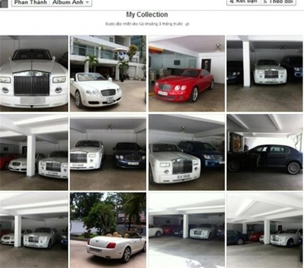 Phan Thành dường như không thích khoe đồng hồ đắt tiền hoặc thời trang hàng hiệu. Anh chàng lại thích khoe siêu xe hơn và bộ sưu tập siêu xe của anh chàng này phải nói là cực kỳ đáng giá và quý hiếm.