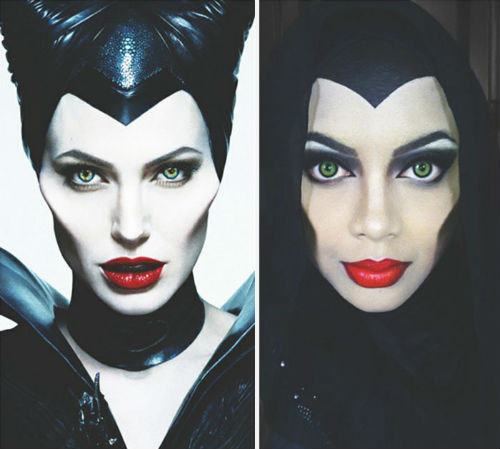 Maleficent phiên bản hot girl Hồi giáo. Ảnh: Instagram.
