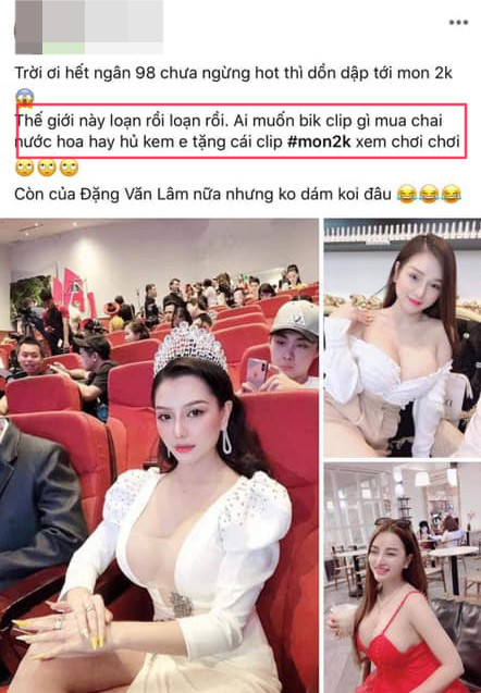 Bên cạnh đó, Mon 2k cũng tỏ thái độ không hài lòng với những tin đồn lộ clip nóng đến từ những thành phần bán hàng online lấy cô ra làm trò câu like bán hàng.