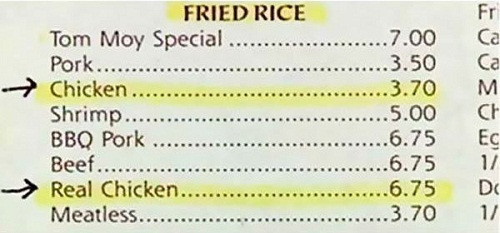 Giữa gà và gà thật thực khách sẽ chọn gì để ăn?