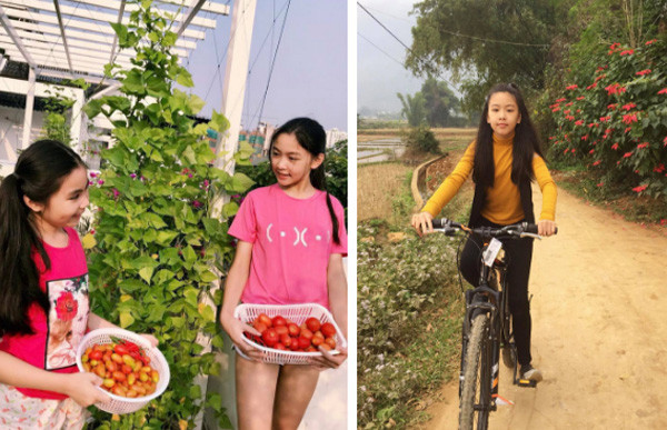 Sự chững chạc của Thảo Linh thông qua cách giao tiếp với ba mẹ và đặc biệt với cô em Hạt Dẻ.