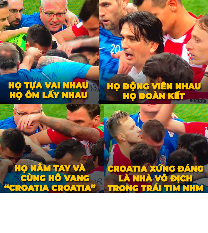 Dù thất bại nhưng Croatia đã chinh phục NHM bóng đá thế giới không chỉ bằng lối chơi của mình mà còn bằng cả tinh thần chiến đấu không biết mệt mỏi.