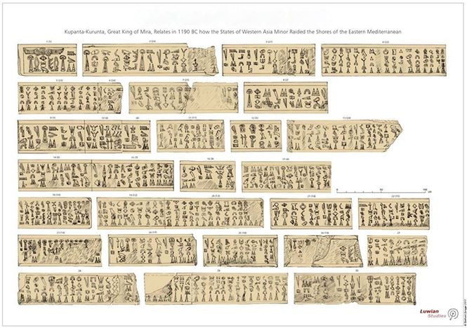 Bản khắc về người biển được tìm thấy.