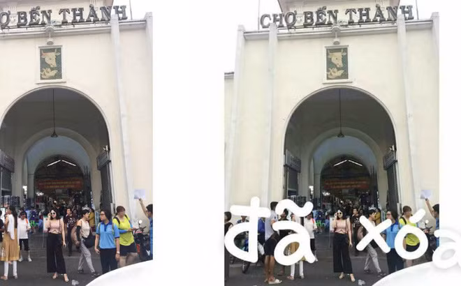 Nhờ xóa những người xung quanh để cho bức ảnh sống ảo thêm chiều sâu và đây là cách sửa nhanh nhất được dân mạng hiến kế cho cô nàng xinh đẹp.