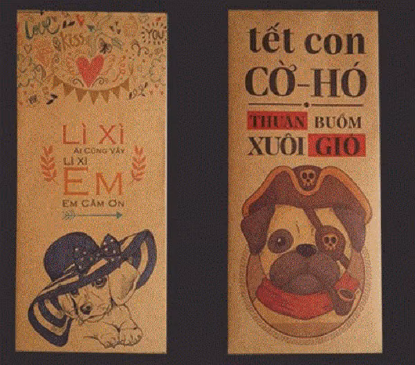 Vẫn như thông lệ, năm con nào thì con giáp ấy sẽ lên ngôi, thống trị các mặt bao lì xì. Tết 2018 này, hình ảnh chú chó sẽ chính thực lên ngôi. Từ những chú chó ngộ nghĩnh cho đến những nhân vật chó nổi tiếng trong các bộ phim hoạt hình, tất cả đều được đưa lên mặt bao lì xì với biến tấu đa sắc.