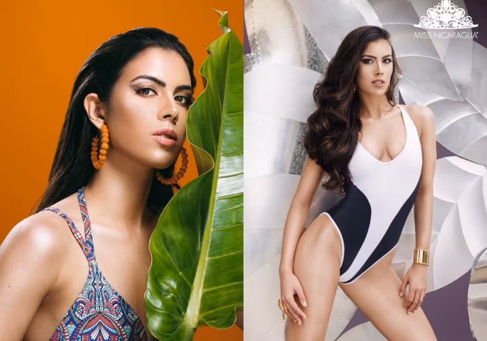 Adriana Paniagua gợi cảm tạo dáng trong các bức ảnh trước cuộc thi. Nicaragua là một đất nước nằm ở vùng Trung Mỹ, bắt đầu tham gia các cuộc thi nhan sắc quốc tế từ năm 1955. Thành tích gần đây nhất của họ tại Miss Universe là vị trí top 15 vào năm 2013.