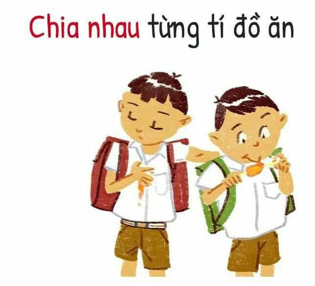 Thời còn cắp sách đến trường, mỗi khi đứa bạn có đồ ăn là cả đám lại xúm lại xin và dù cho nó ki bo, keo kiệt chỉ san sẻ cho chút xíu thôi nhưng như vậy cũng đã đủ vui rồi.