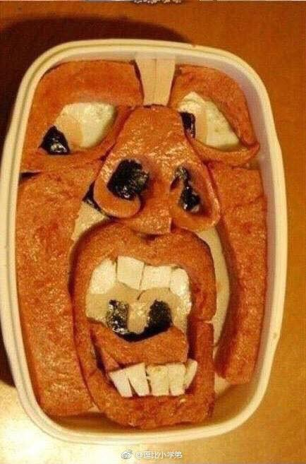 Một hộp cơm từng được dân mạng Trung Quốc truyền tay nhau trong những ngày qua.