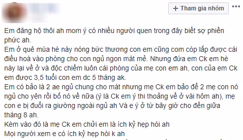 Cô em chồng tai quái khiến dân mạng tức “ói máu”.