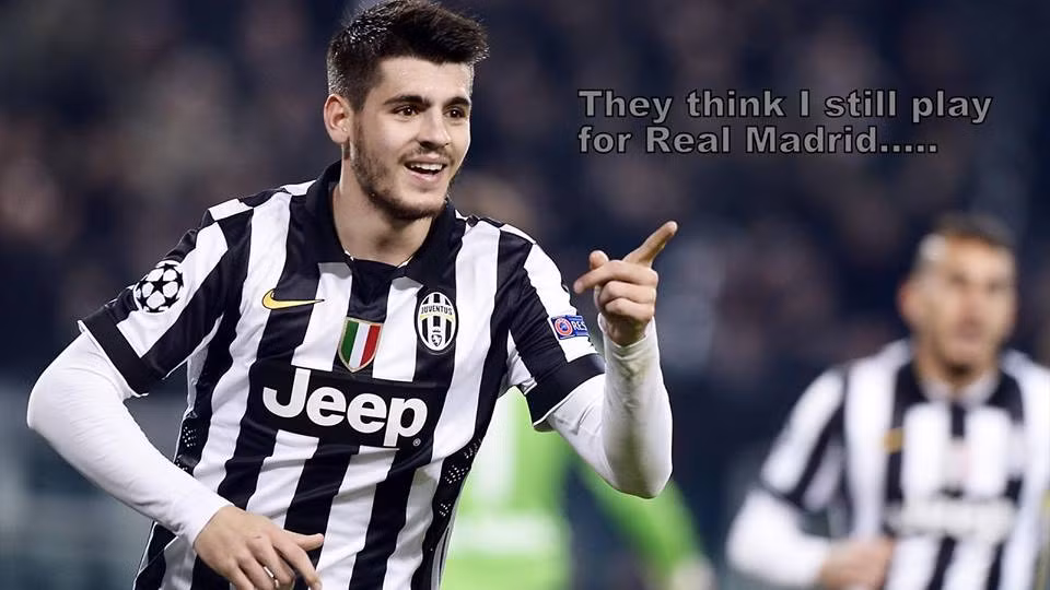 Người ghi bàn mở tỷ số cho Juve là cái tên quá quen với Real Madrid, Morata (người cũ của Real Madrid).