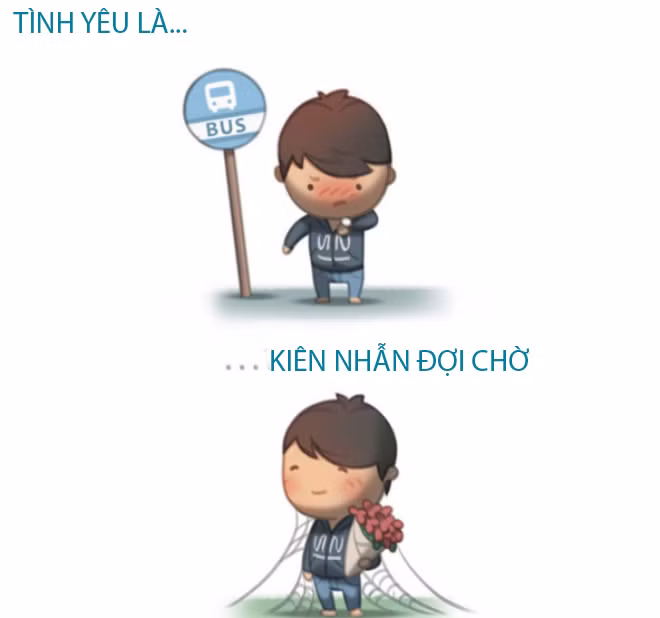 Bằng lời lẽ hài hước cùng những hình ảnh hoạt hình ngộ nghĩnh, chàng họa sĩ Hàn Quốc đã khiến cộng đồng mạng phải chăm chú dõi theo câu chuyện tình siêu dễ thương của mình.