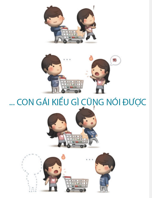 Mỗi bức vẽ của họa sĩ xứ Hàn khiến các cặp đôi yêu nhau thấy câu chuyện tình cảm hết sức dễ thương của mình trong đó.