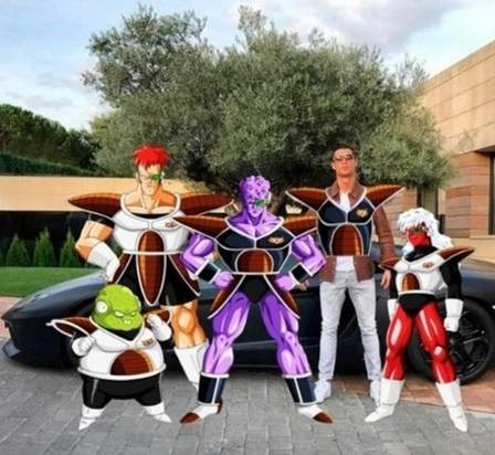 Ronaldo phiên bản hoạt hình Dragon Ball. Ảnh sử dụng trong bài: Instagram nhân vật.