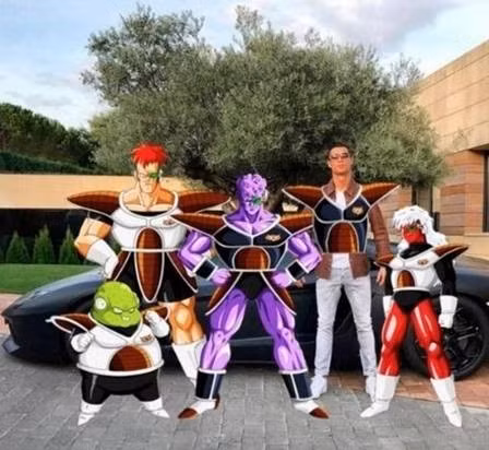 Ronaldo phiên bản hoạt hình Dragon Ball. Ảnh sử dụng trong bài: Instagram nhân vật.