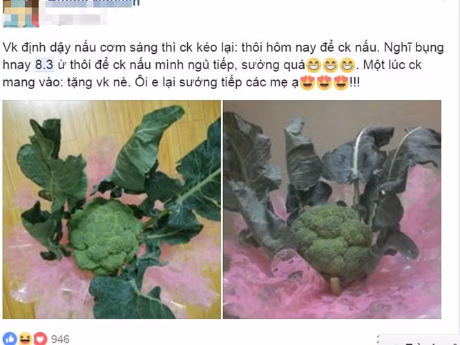 Nhiệm vụ bếp núc của các chị em được chồng ủng hộ nhiệt tình khi tặng hoa "cẩm tú cầu" ngày 8/3