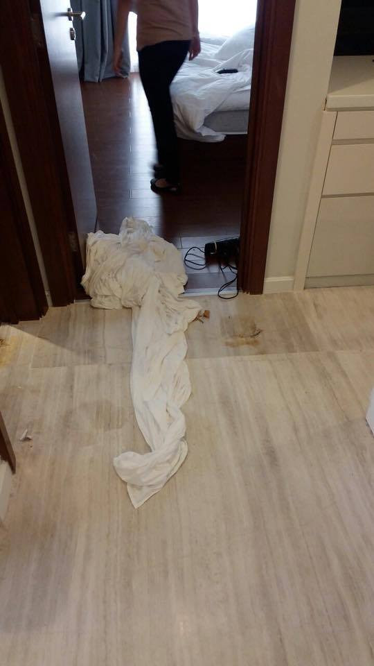 Sau khi đăng lên Facebook, bài viết đã thu hút rất nhiều sự quan tâm từ cộng đồng mạng nhất là những người làm nghề liên quan đến khách sạn. Đa phần mọi người đều cho rằng những vị khách ở đây quá bừa bãi, thiếu ý thức.