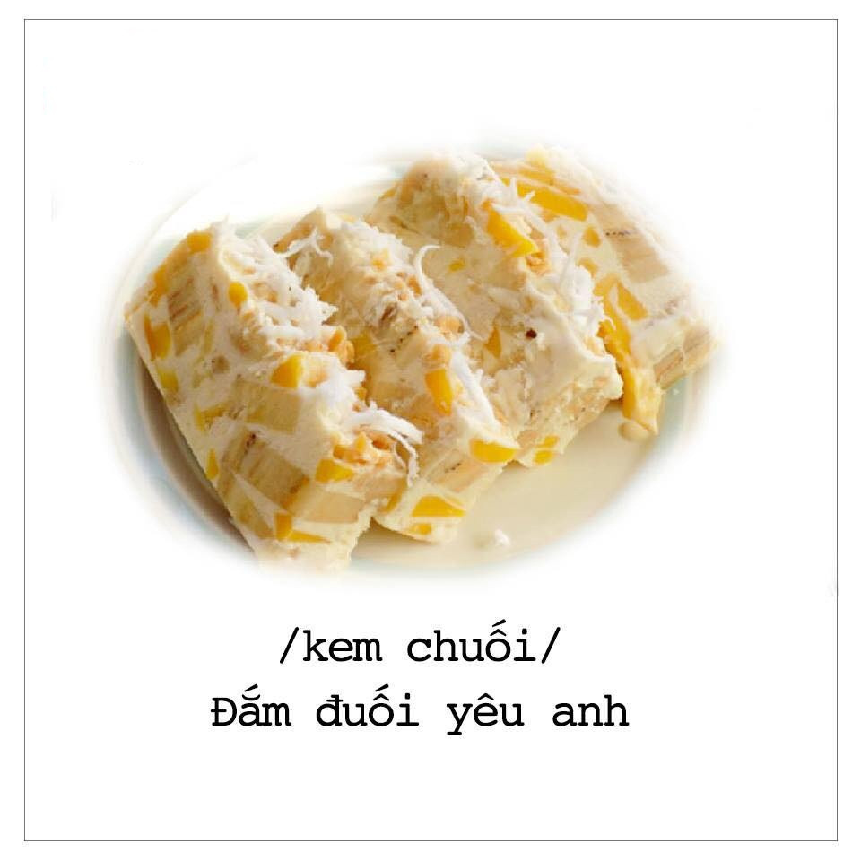 Bằng những món ăn rất trẻ trung như kem chuối, cóc dầm, ốc, chân gà, các bạn trẻ đã vận dùng đầu óc ngôn tình của mình mà tạo nên bộ ảnh ấn tượng khiến nhiều người có thêm động lực để nhận lời.