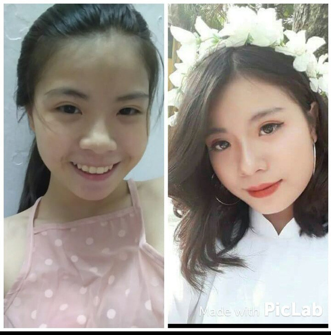 Tại sao phải để mình trông lờ đờ nhợt nhạt kém sắc như tấm hình bên trái trong khi bạn hoàn toàn có thể tỏa sáng như tấm hình bên phải chỉ bằng đôi ba đường quẹt phấn son?