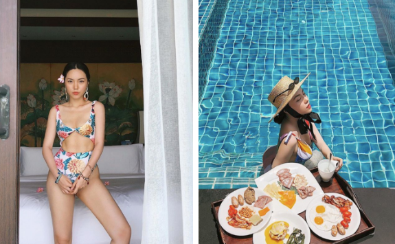 Hà Trúc mang đến mùa hè cực nóng bỏng với bộ bikini cực màu mè của mình.