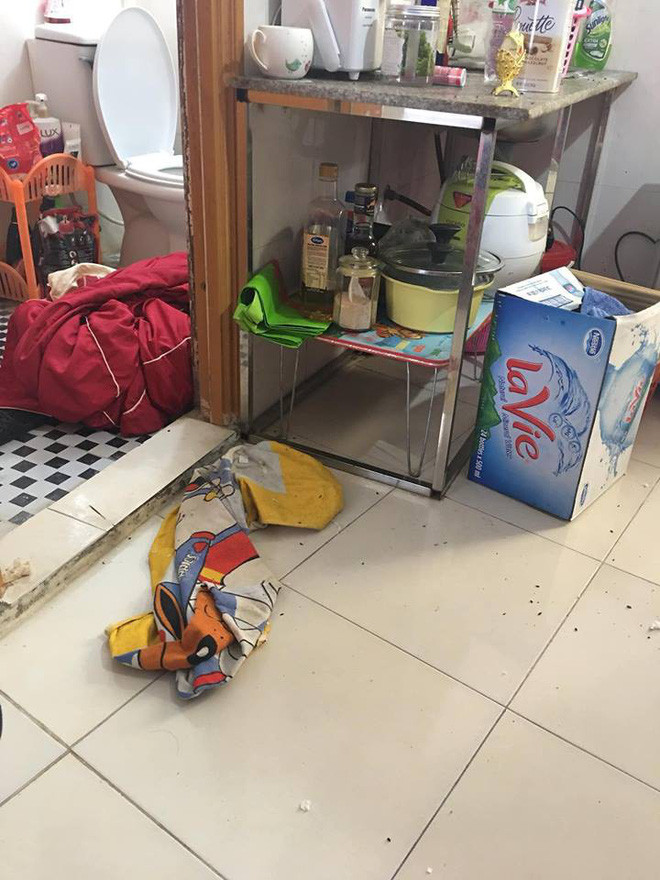 Da o nho mien phi, co gai con “dun lai” nui rac o nha cua ban than