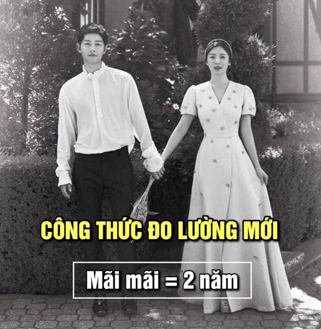 Trên nhiều diễn đàn mạng, hàng loạt ảnh chế về Song-Song ly hôn. Nhiều người tiếc cho chuyện tình từng được xem là "cổ tích" của cặp diễn viên đình đám.