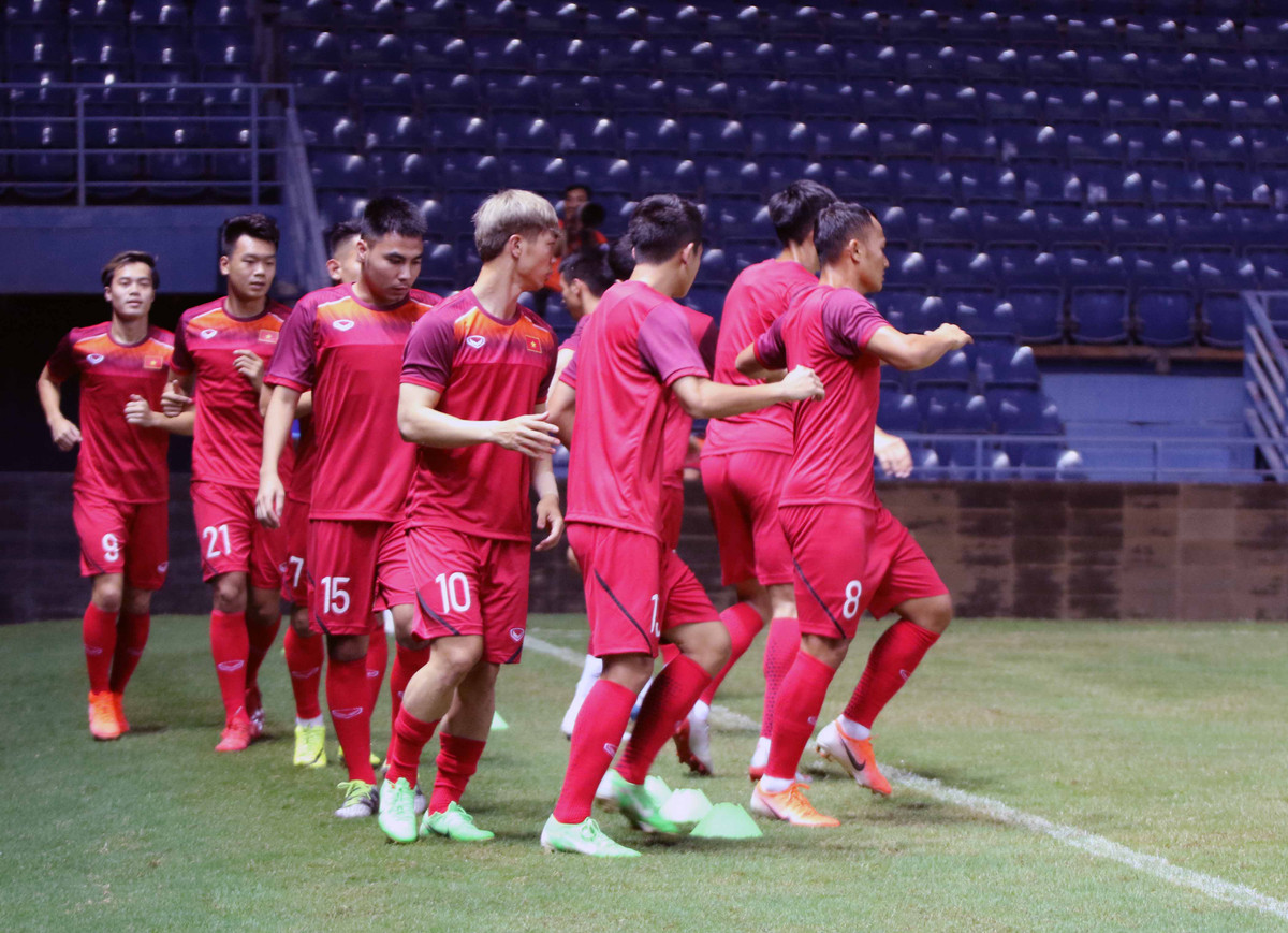 Doi tuyen Viet Nam sung man truoc tran gap Thai Lan tai King's Cup 2019