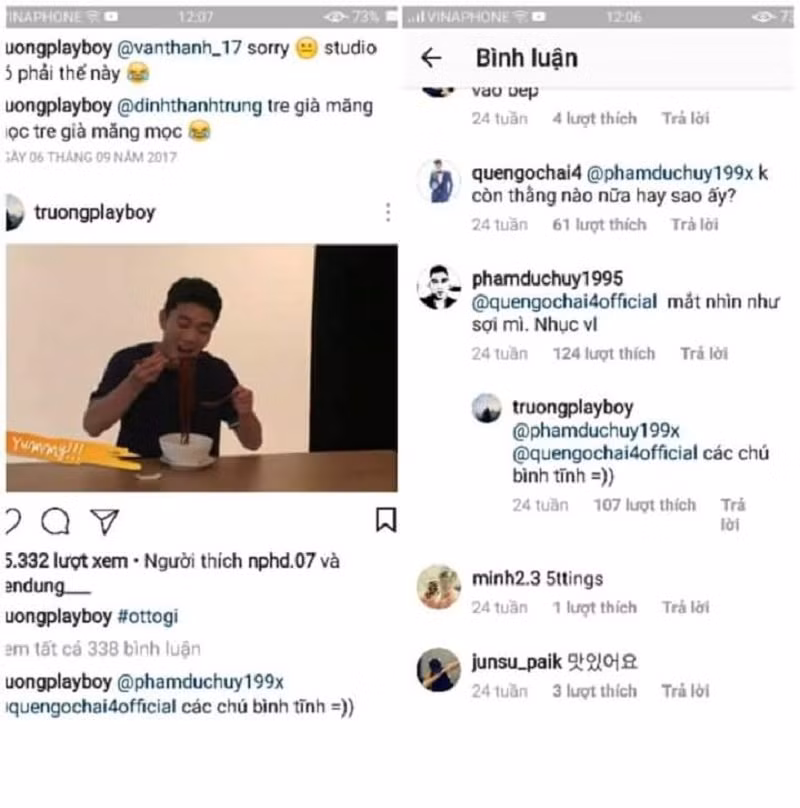 Dù cách nói chuyện có hơi hổ báo cùng bộ râu quai nón có phần hung dữ thì ngoài đời, Đức Huy vẫn luôn được anh em yêu quý. Nhìn cách mọi người comment, trêu chọc chàng trai này chúng ta có thể hiểu được điều ấy.