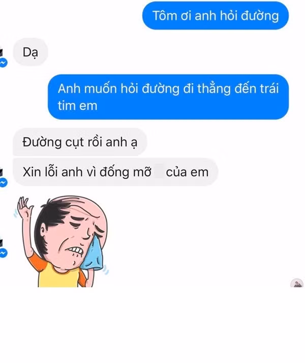 Bắt nguồn từ một bức ảnh trên Facebook cá nhân của anh bạn tên Trần Lê Ngọc Thắng với đại ý "hãy gửi tin nhắn cho người yêu của bạn và hỏi "Cho em/ anh hỏi đường đến trái tim của anh", rất nhiều người sau đó đã hí hửng đi nhắn tin ngay cho nửa kia của mình và khoe kết quả.