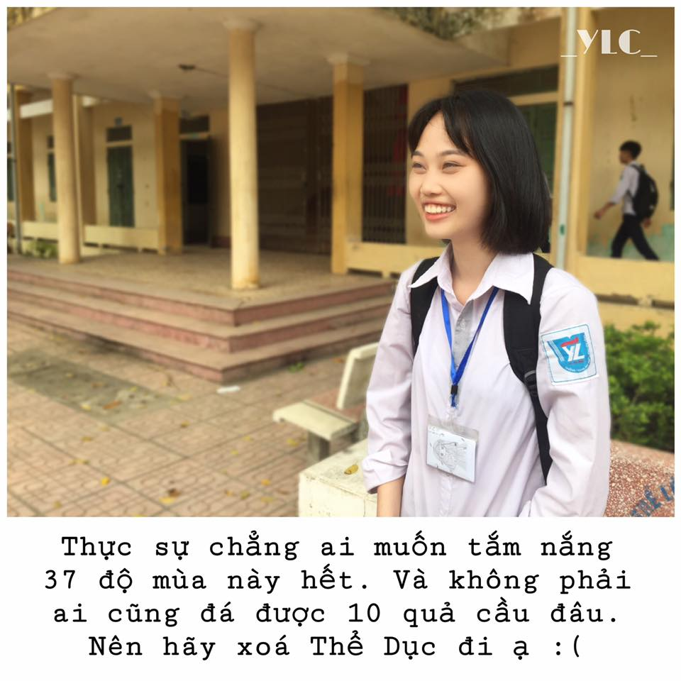 Với các bạn nữ, môn Thể dục rất ác mộng khi phải tắm nắng để tâng được 10 quả cầu hay nhảy mức xà cao ngang người.