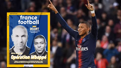 Chuyển nhượng bóng đá từ AS, Real quyết biến Mbappe thành cầu thủ đắt giá nhất hành tinh. Họ đã đồng ý mua tuyển thủ Pháp trong mùa Hè 2020 với giá 275 triệu euro. Trước mắt, Real đã chuyển khoản trước cho PSG 40 triệu euro tiền cọc.