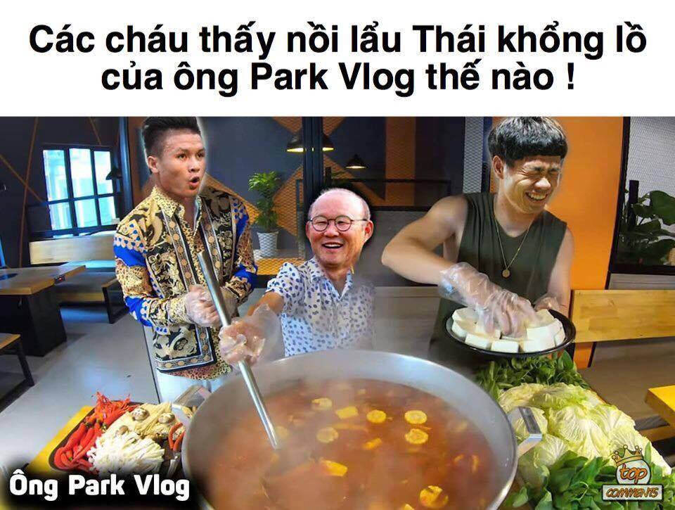 Việt Nam thắng kịch tính Thái Lan, HLV Park được mệnh danh là "vlogger triệu views" Viet Nam thang kich tinh Thai Lan, HLV Park duoc menh danh la