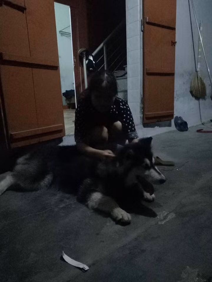 Muốn tạo dáng sang chảnh bên "Boss" dễ thương nhưng vì trình độ chụp ảnh quá kém nên chàng người yêu đã biến bức ảnh tưởng như "so deep" thành thảm họa.