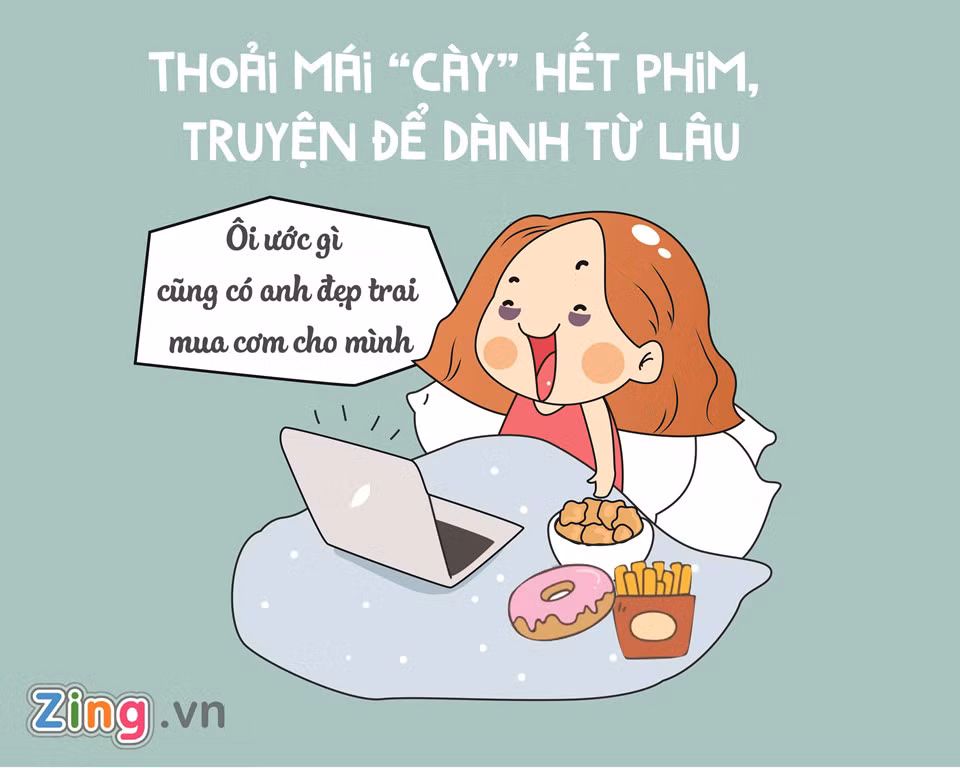 Đợt nghỉ dài hiếm hoi là lúc hội mọt phim được xem những bộ phim yêu thích từ lâu mà chưa có thời gian.