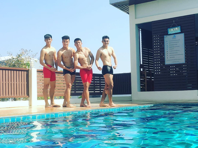 Những gương mặt "có múi" của đội tuyển Việt Nam gây náo loạn CĐM những ngày qua. 