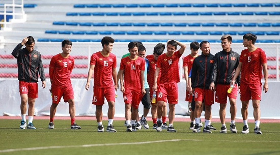Sau trận hòa U22 Thái Lan, tinh thần toàn đội U22 Việt Nam khá thoải mái khi đã giành được tấm vé vào vòng bán kết SEA Game 30 gặp Campuchia.