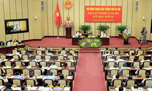 Trong phiên họp bất thường HĐND TP Hà Nội sẽ bầu bổ sung 3 Phó Chủ tịch UBND (Ảnh TTXVN).