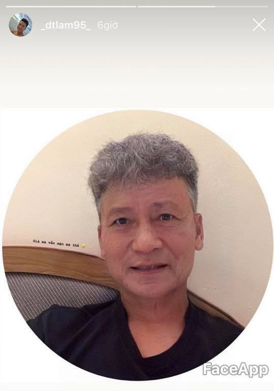 Thủ môn U19 Việt Nam - Dương Tùng Lâm cũng dùng FaceApp để ngắm nhìn bản thân khi về già theo công nghệ trí nhân tạo AI.