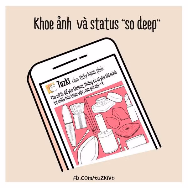 Sau khi shopping các nàng bắt đầu cuộc sống ảo của mình bằng cách chụp ảnh check-in những cặp món đồ mà mình vừa mua, có nàng thì khoe là mình được tặng.