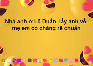 Cơ cấu của cách thả thính bằng địa chỉ chỗ ở này đó là các bạn trẻ lấy vẫn cuối ở địa chỉ của mình và gắn với những câu hỏi mở sao cho vần nhất có thể.