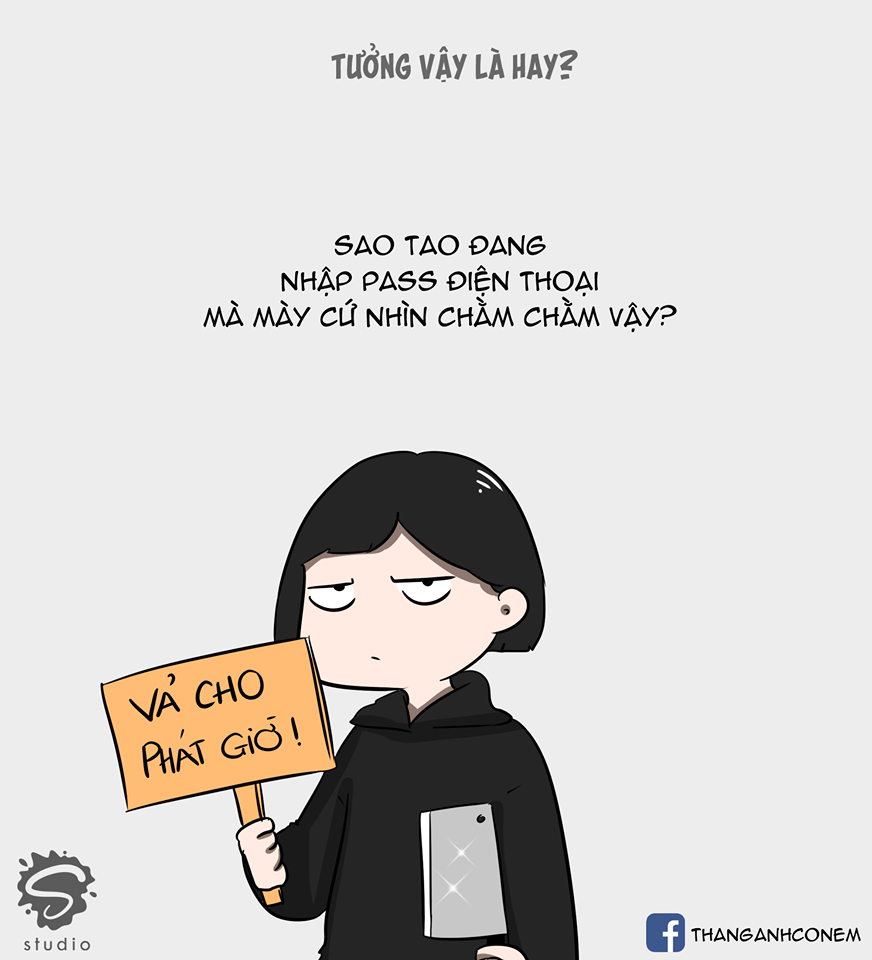 Trong loạt ảnh chế đang gây sốt mạng, mọi người đều rất chú ý tới câu trả lời "Vả cho phát giờ".