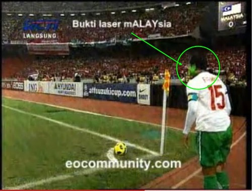 Indonesia cũng là nạn nhân trong các vụ chiếu laser ở Bukit Jalil cách đây chưa lâu.